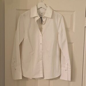 Banana Republic woman’s White Dress Shirt size 8 NWT